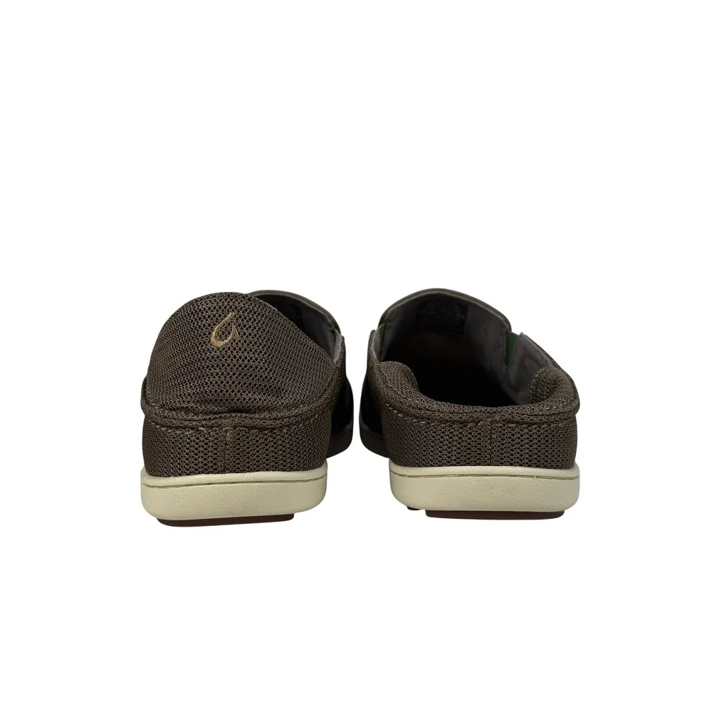 OluKai Nohea Mesh Slip On Shoes Mens 11.5 Mustang Lime Peel Comfort Casual 10188